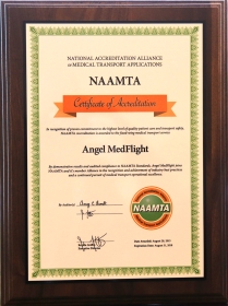 Angel MedFlight NAAMTA Award